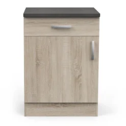 Demeyere Meuble De Cuisine Bas 1 Porte 1 Tiroir 60 Cm Paprika -ATMOSPHERA Soldes meuble de cuisine bas 1 porte 1 tiroir 60 cm paprika 3