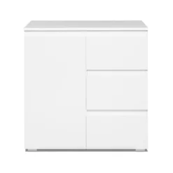 Meuble De Rangement 1 Porte 3 Tiroirs Blanc 14 Meuble De Rangement 1 Porte 3 Tiroirs Blanc -ATMOSPHERA Soldes meuble de rangement 1 porte 3 tiroirs blanc image 1 6