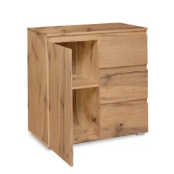 Meuble De Rangement 1 Porte 3 Tiroirs Naturel -ATMOSPHERA Soldes meuble de rangement 1 porte 3 tiroirs naturel image 5