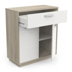 Demeyere Meuble De Rangement 2 Portes 1 Tiroir Léo -ATMOSPHERA Soldes meuble de rangement 2 portes 1 tiroir leo 2