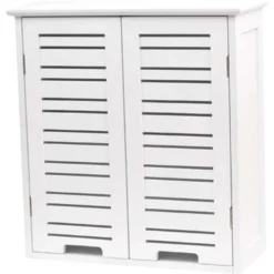 Meuble Haut 2 Portes Blanc Miami