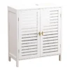 Meuble Sous Lavabo 2 Portes Blanc Lux