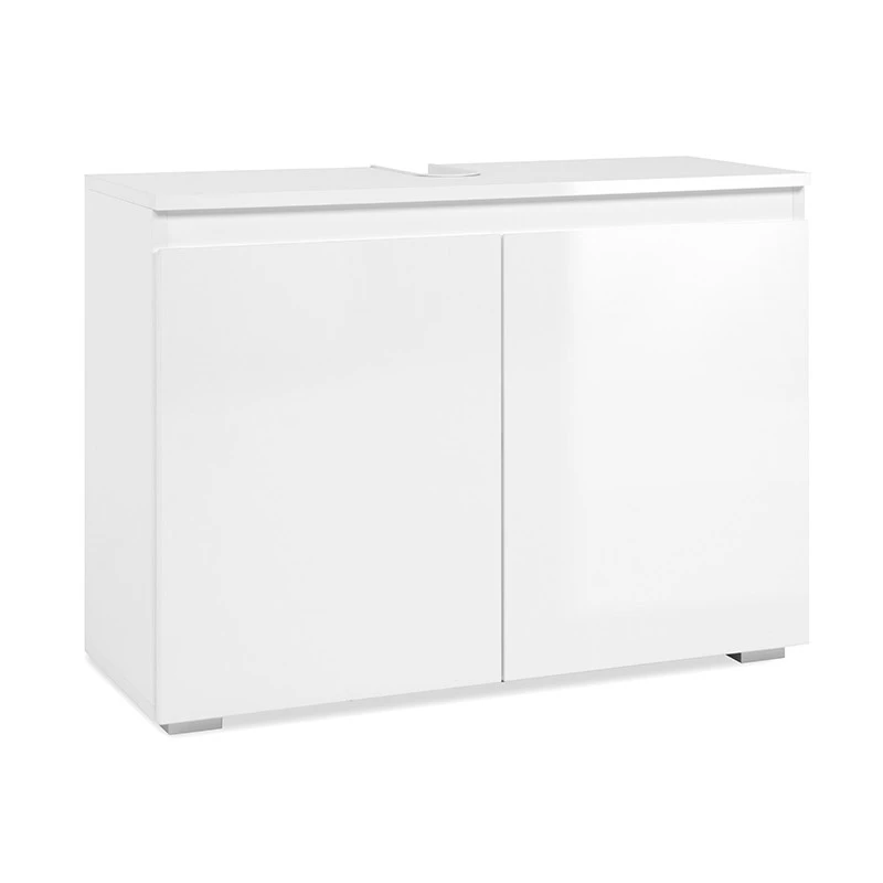 Meuble Sous Vasque 2 Portes Capetown Blanc 1 Meuble Sous Vasque 2 Portes Capetown Blanc