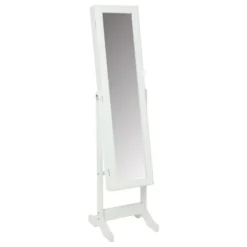 Miroir Armoire à Bijoux 145cm Blanc Atmosphera