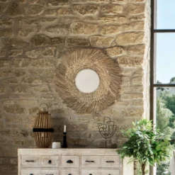 Miroir Rond 80 Cm En Roseau Ael Atmosphera -ATMOSPHERA Soldes miroir rond 80 cm en roseau ael atmosphera 3