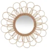 Miroir Rotin Fleur D56 Atmosphera