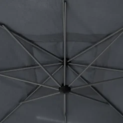 Parasol Décentré Carré Manoa Ardoise Hespéride -ATMOSPHERA Soldes parasol decentre carre manoa ardoise hesperide 1 2