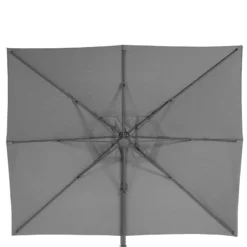 Parasol Décentré Eléa Inclinable Rectangulaire Ardoise Hespéride -ATMOSPHERA Soldes parasol decentre elea inclinable 3 4 ardoise hesperide 2
