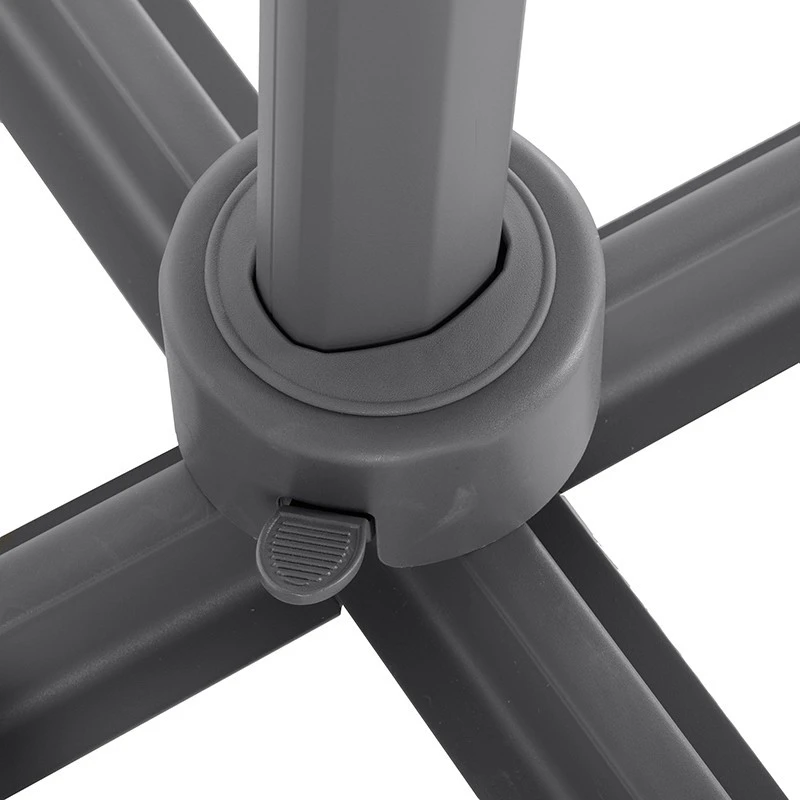 Parasol Décentré Eléa Inclinable Carré Oléfine Anthracite Hespéride 7 Parasol Décentré Eléa Inclinable Carré Oléfine Anthracite Hespéride – Image 7