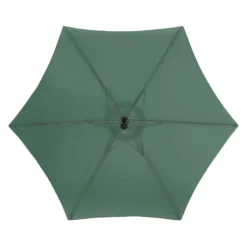 Parasol Décentré Rond Manoa Vert Olive Hespéride -ATMOSPHERA Soldes parasol decentre rond manoa vert olive hesperide 2