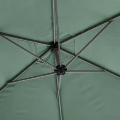 Parasol Décentré Rond Manoa Vert Olive Hespéride -ATMOSPHERA Soldes parasol decentre rond manoa vert olive hesperide 4