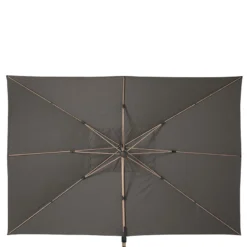 Parasol Déporté Rectangulaire Soly Honey Et Charbon Hespéride -ATMOSPHERA Soldes parasol deporte rectangulaire soly honey et charbon hesperide 2