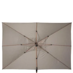 Parasol Déporté Rectangulaire Soly Honey Et Noisette Hespéride -ATMOSPHERA Soldes parasol deporte rectangulaire soly honey noisette hesperide 2