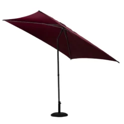 Parasol Droit Carré 2,5x2,5m Soya Bordeaux Hespéride -ATMOSPHERA Soldes parasol droit carre 25x25m soya bordeaux hesperide 2