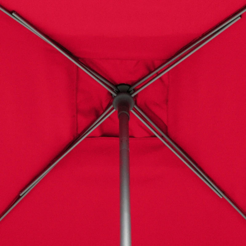 Parasol Droit Carré 2,5x2,5m Soya Grenade Hespéride 6 Parasol Droit Carré 2,5x2,5m Soya Grenade Hespéride – Image 6