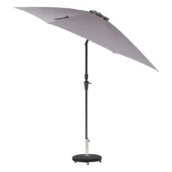 Parasol Droit Rond 2,7m Sisko Ardoise Hespéride -ATMOSPHERA Soldes parasol droit rond 27m sisko ardoise hesperide 1 2