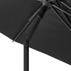 Parasol Droit Rond 2,7m Soya Ardoise Hespéride -ATMOSPHERA Soldes parasol droit rond 27m soya ardoise hesperide 1 2