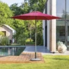 Parasol Droit Rond 2,7m Soya Bordeaux Hespéride