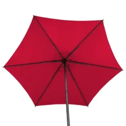 Parasol Droit Rond 2,7m Soya Grenade Hespéride -ATMOSPHERA Soldes parasol droit rond 27m soya grenade hesperide 4