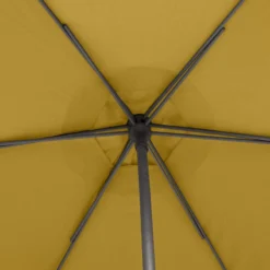 Parasol Droit Rond 2,7m Soya Jaune Moutarde Hespéride -ATMOSPHERA Soldes parasol droit rond 27m soya jaune moutarde hesperide 3