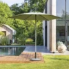 Parasol Droit Rond 2,7m Soya Vert Olive Hespéride