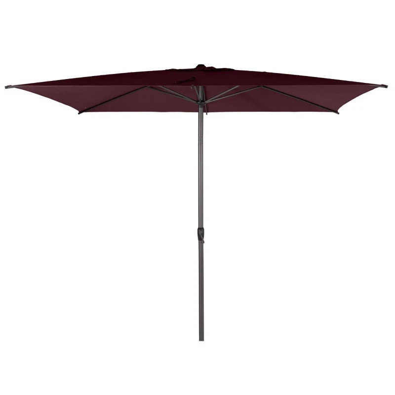 Parasol Mat Central 2x3 M Loompa Bordeaux Hespéride 2 Parasol Mat Central 2x3 M Loompa Bordeaux Hespéride – Image 2