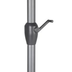 Parasol Mat Central Rond 3m Loompa Ardoise Hespéride -ATMOSPHERA Soldes parasol mat central rond 3 loompa ardoise hesperide 5