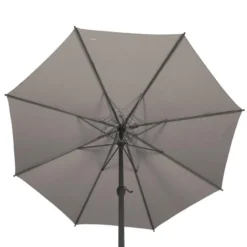 Parasol Mat Central Rond 3m Loompa Taupe Hespéride 10 Parasol Mat Central Rond 3m Loompa Taupe Hespéride -ATMOSPHERA Soldes parasol mat central rond 3 loompa taupe hesperide 3