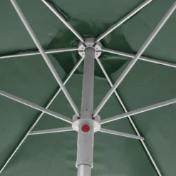 Parasol Rond 2,3m Anzio Vert Olive Hespéride -ATMOSPHERA Soldes parasol rond anzio vert olive hesperide 1 3