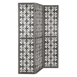 Paravent Bois Nomade Gris Atmosphera