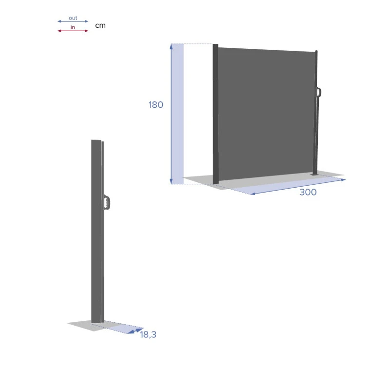 Paravent écran Antao Graphite Hespéride 7 Paravent écran Antao Graphite Hespéride – Image 7