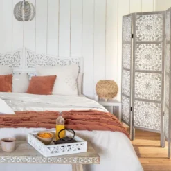 Paravent En Bois Etnik Ajouré Atmosphera -ATMOSPHERA Soldes paravent en bois etnik ajoure atmosphera 3