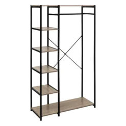 Penderie 5 étagères Métal Et Bois 5Five