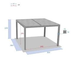 Pergola Bioclimatique Majaé Module De Base Hespéride -ATMOSPHERA Soldes pergola bioclimatique majae module de base hesperide 4