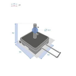 Pied De Parasol Valise à Roulettes Lostano 40kg Hespéride -ATMOSPHERA Soldes pied de parasol valise roulettes lostano 40kg hesperide 5