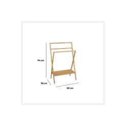 Porte Serviettes Bambou Lab'n Modul 5Five -ATMOSPHERA Soldes porte serviette bambou lab n modu 1