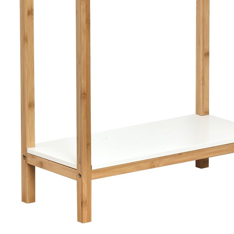 Porte Serviettes En Bambou Avec étagère Nuovo 2 Porte Serviettes En Bambou Avec étagère Nuovo – Image 2