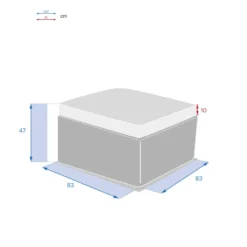 Pouf Extérieur Savinia Coloris Tahini Hespéride -ATMOSPHERA Soldes pouf exterieur savinia coloris tahini hesperide 3