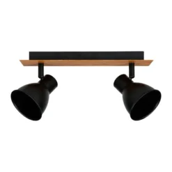 Rampe 2 Spots Atelier Métal Et Bois Ostaria