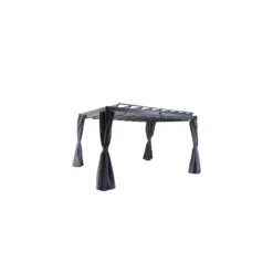 Rideaux Opaques Pour Tonnelle Belize 3,8x3m Hespéride -ATMOSPHERA Soldes rideaux opaques pour tonnelle belize 38x3m hesperide 2