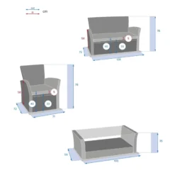 Salon Bora-bora Terre Ombre 4 Places Hespéride -ATMOSPHERA Soldes salon bora bora terre ombre 4 places hesperide 3