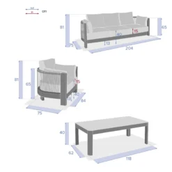 Salon De Jardin 5p Paradize Hespéride 18 Salon De Jardin 5p Paradize Hespéride -ATMOSPHERA Soldes salon de jardin 5p paradize hesperide 8