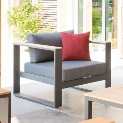 Salon De Jardin Emperia 5p En Aluminium Et Acacia Hespéride 16 Salon De Jardin Emperia 5p En Aluminium Et Acacia Hespéride -ATMOSPHERA Soldes salon de jardin emperia 5p en aluminium et acacia hesperide 6