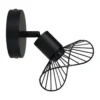 Spot Capeline En Métal Filaire Noir Ostaria