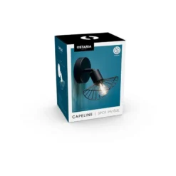 Spot Capeline En Métal Filaire Noir Ostaria -ATMOSPHERA Soldes spot capeline en metal filaire noir ostaria 2