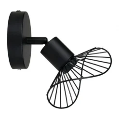 Spot Capeline En Métal Filaire Noir Ostaria