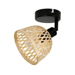 Spot Hanoi En Métal Et Bambou Ostaria -ATMOSPHERA Soldes spot hanoi en metal et bambou ostaria 3