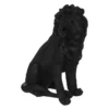 Statue De Lion Résine Noire H52 Atmosphera