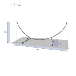 Support Hamac Demi-lune 3m30 Hespéride -ATMOSPHERA Soldes support hamac l3m30 hesperide 3