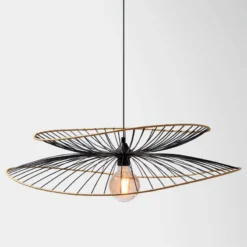 Suspension Métal Et Rotin Alara D69 Atmosphera -ATMOSPHERA Soldes suspension metal et rotin alara d69 atmosphera 2